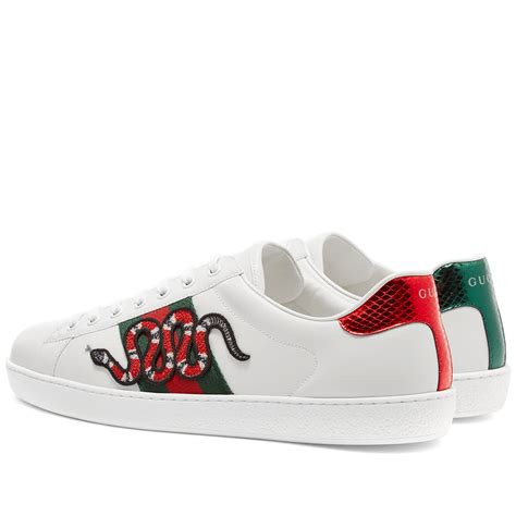 gucci men's ace sneaker|gucci ace metallic snakeskin sneakers.